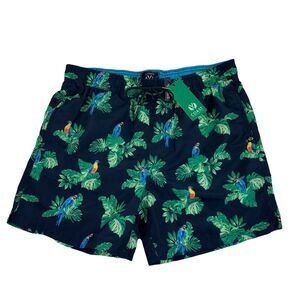 Coast Clothing Mens Quick Dry Tropical Highlands Board Shorts Swim Trunks Navy M